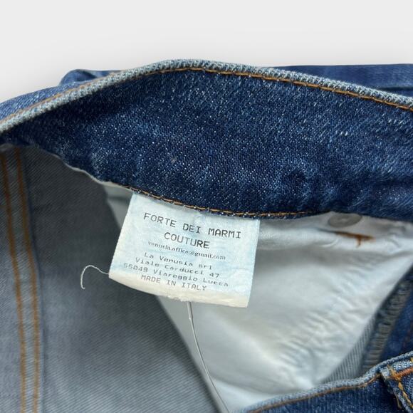 Forte Dei Marmi Couture Zipper Butt Straight Leg Jeans Size 29 NEW - Picture 8 of 11
